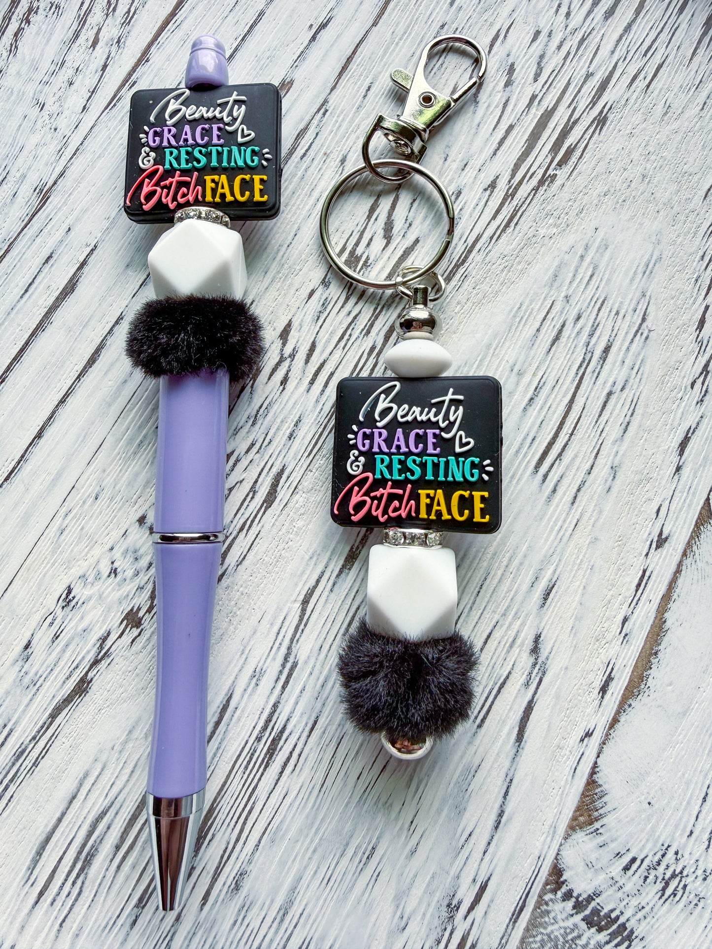Sassy Keychain and Matching Pen Sets