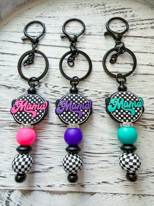 Mama Love Keychains - Checkered
