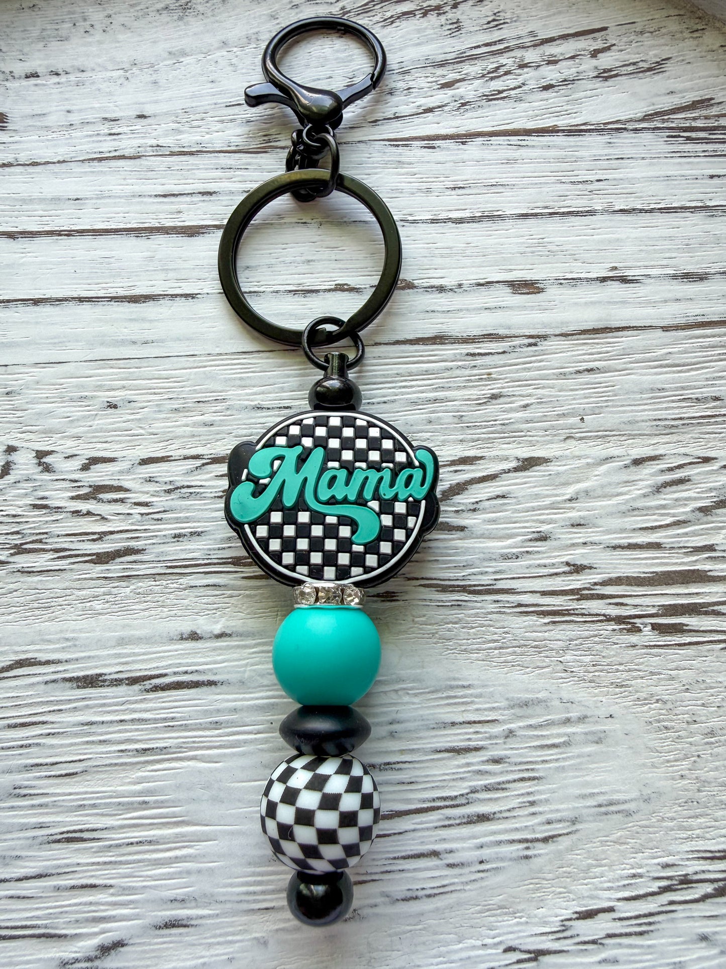 Mama Love Keychains - Checkered