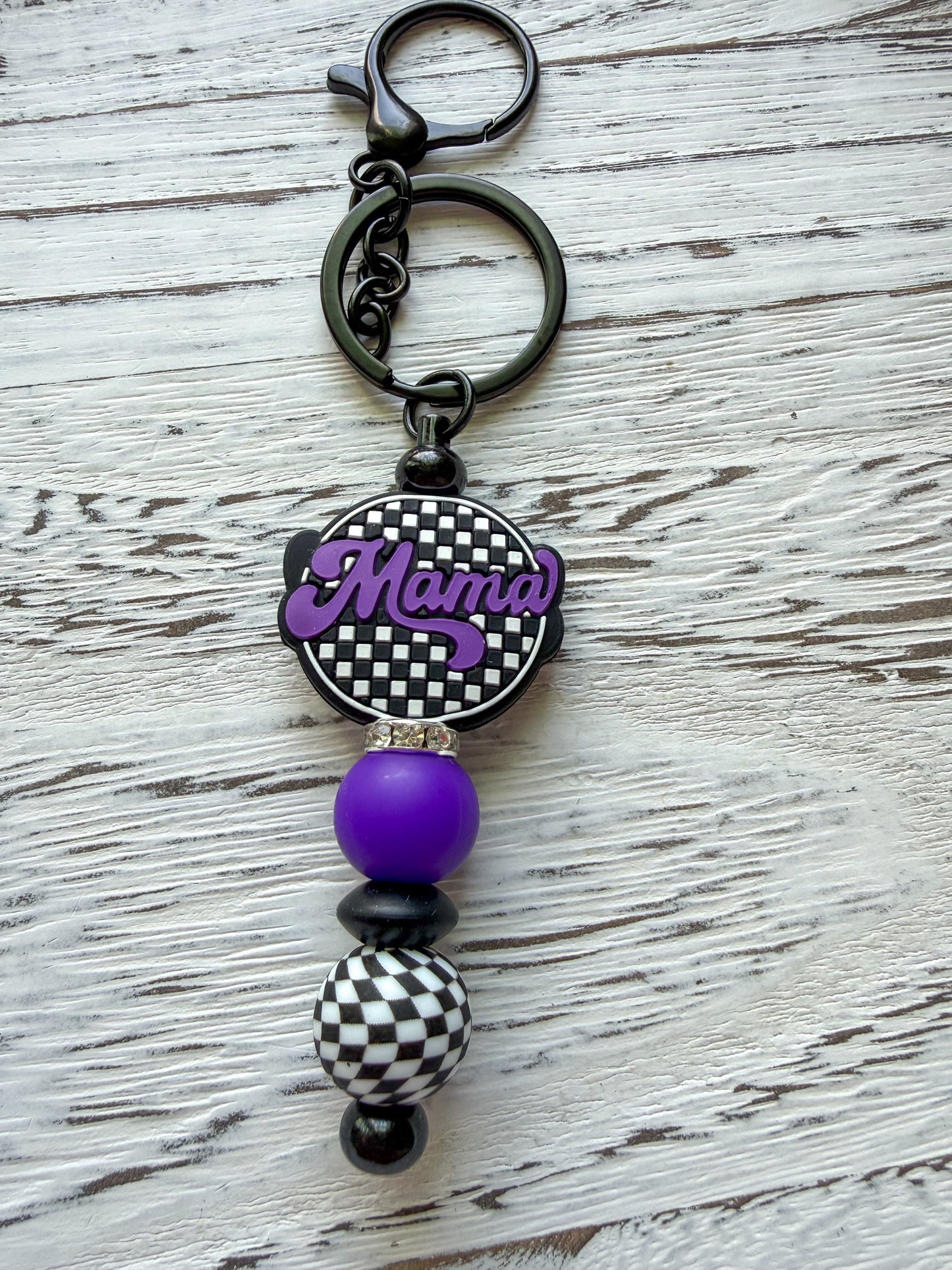 Mama Love Keychains - Checkered