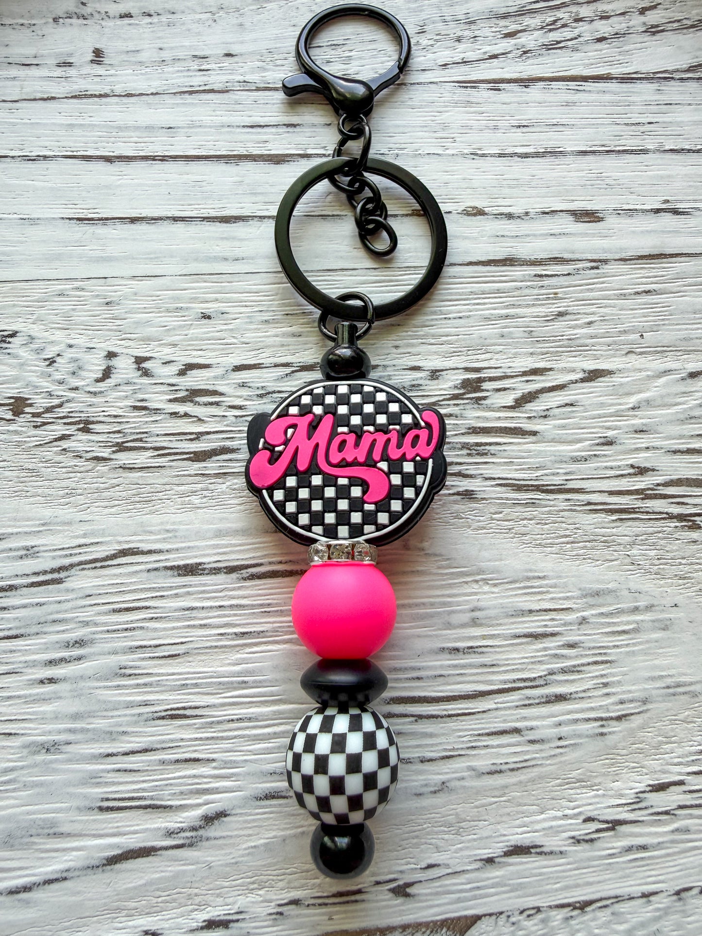 Mama Love Keychains - Checkered