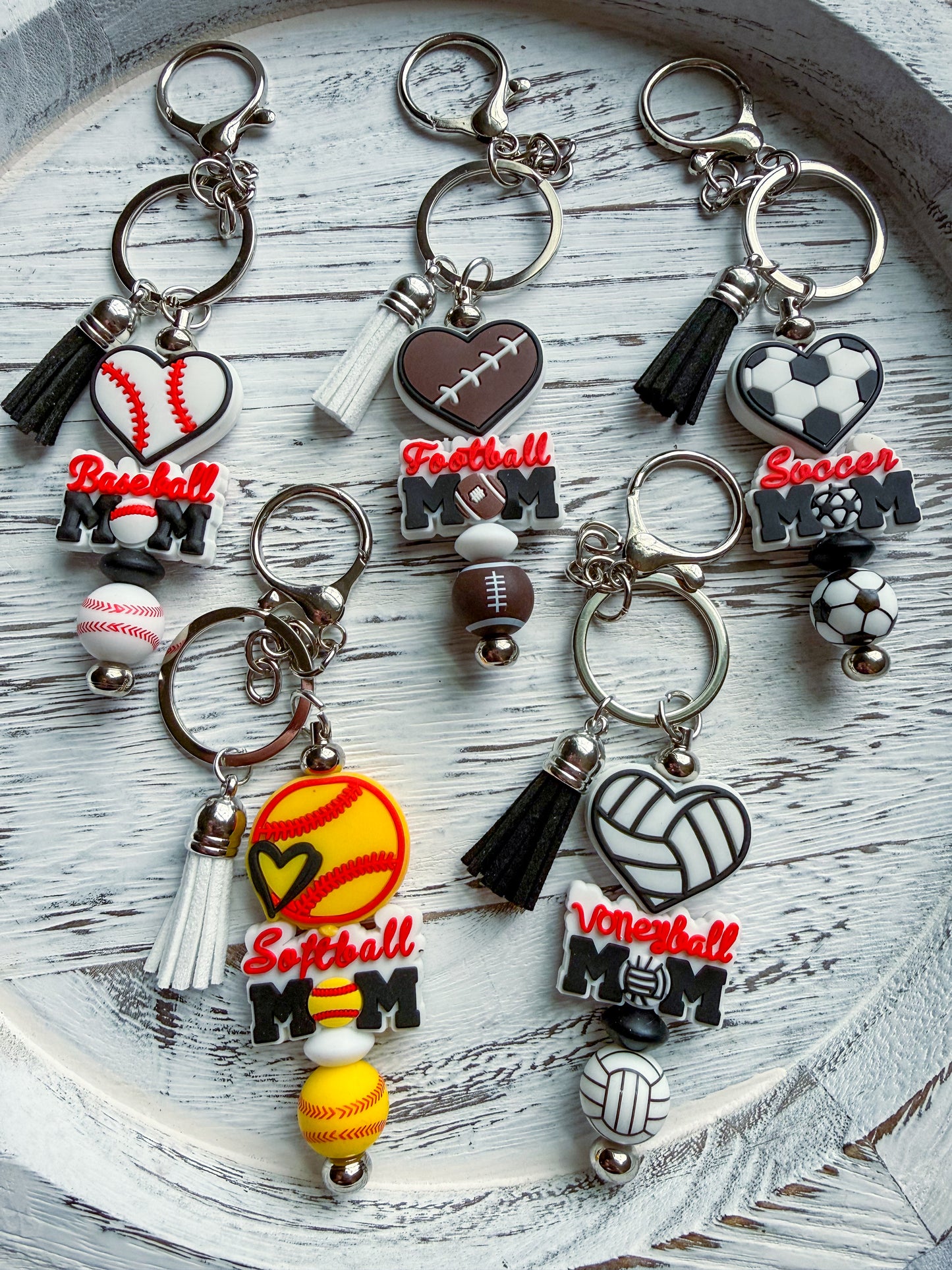 Mama Love Keychains - Sports Mom