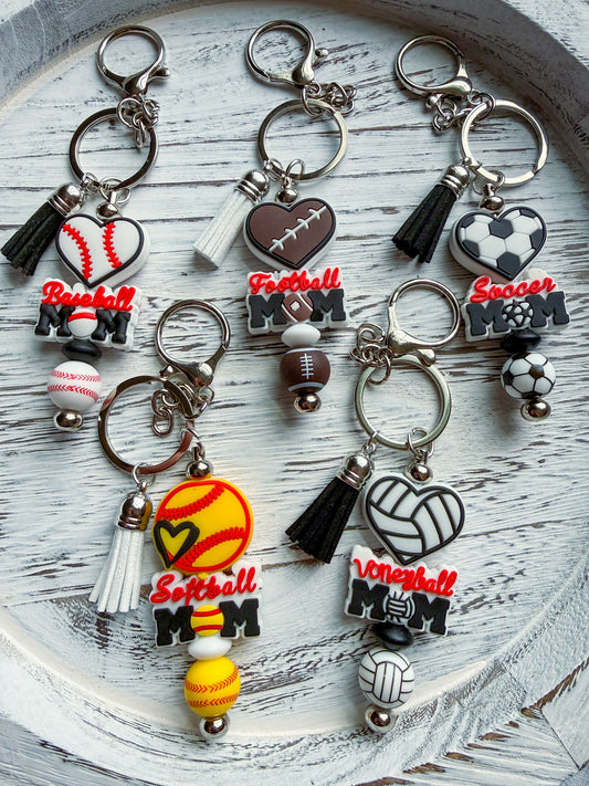 Mama Love Keychains - Sports Mom